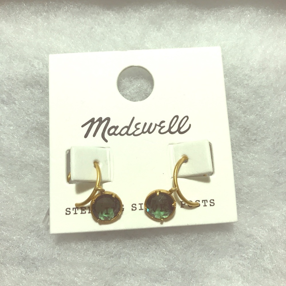 Madewell Green and Gold Earrings
